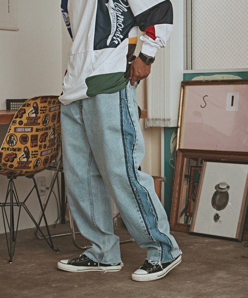 ALL RUNS(オールランズ)の「SIDE LINE DENIM PANTS デニムパンツ メンズ 秋物 秋服 2026年秋冬(デニムパンツ・メンズ・その他1/その他2/その他3・FREE)」の2枚目の写真