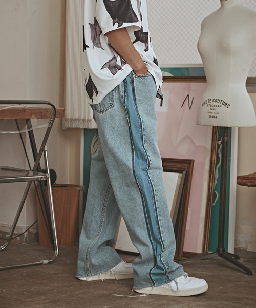 ALL RUNS(オールランズ)の「SIDE LINE DENIM PANTS デニムパンツ メンズ 秋物 秋服 2026年秋冬(デニムパンツ・メンズ・その他1/その他2/その他3・FREE)」の7枚目の写真