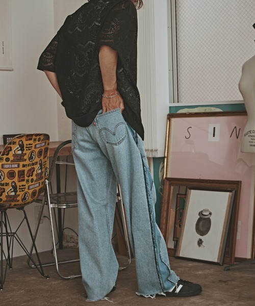 ALL RUNS(オールランズ)の「SIDE LINE DENIM PANTS デニムパンツ メンズ 秋物 秋服 2026年秋冬(デニムパンツ・メンズ・その他1/その他2/その他3・FREE)」の18枚目の写真
