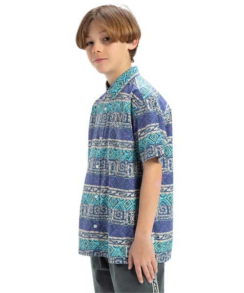 Quiksilver(クイックシルバー)の「GLOBAL HEAT SS YOUTH/クイックシルバーキッズ半袖シャツ(シャツ/ブラウス・キッズ・ブルー・140/150/160)」の4枚目の写真