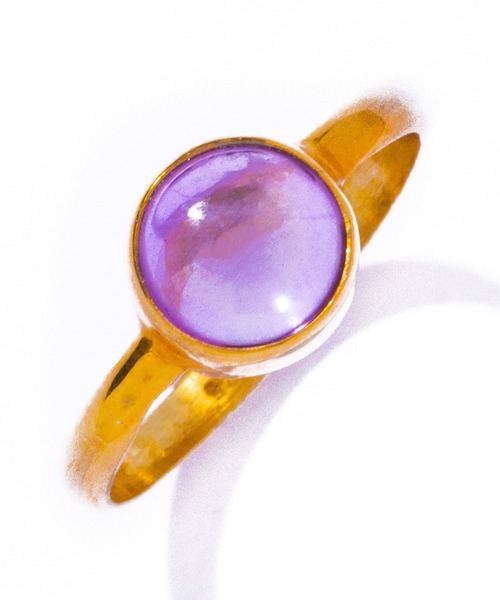 les bonbon(ルボンボン)の「【les bonbon】aura round ring/オーラ ラウンド リング(リング・レディース・グリーン/イエロー/パープル系・#9/#11/#13/#15)」の9枚目の写真