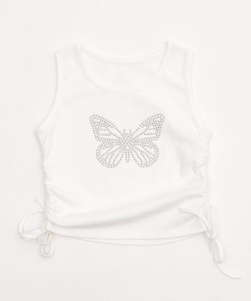 WEGO（ウィゴー）の「WEGO/バタフライサイドドロストタンク（タンクトップ・レディース・ブラック/ホワイト・FREE）」の15枚目の写真