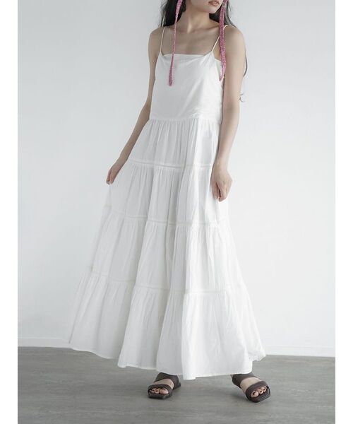 FIKA.(フィーカ)の「Tiered cami onepiece(ワンピース・レディース・オフホワイト・MEDIUM)」の18枚目の写真