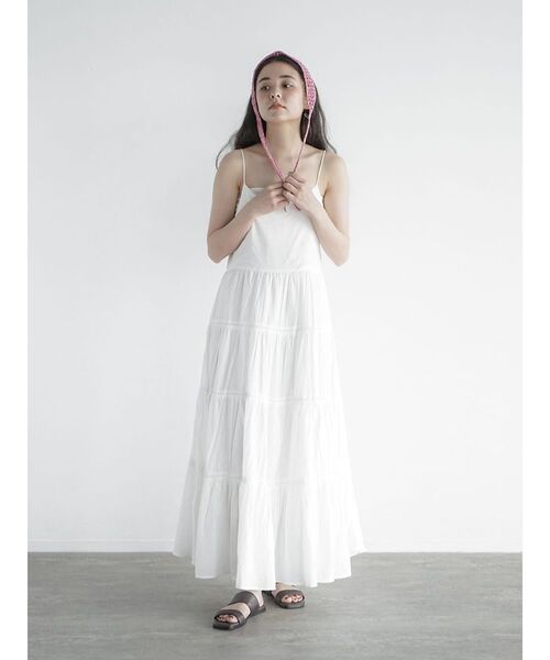 FIKA.(フィーカ)の「Tiered cami onepiece(ワンピース・レディース・オフホワイト・MEDIUM)」の22枚目の写真