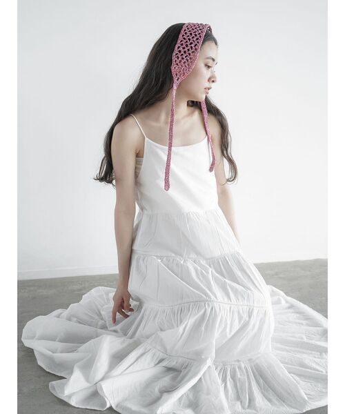 FIKA.(フィーカ)の「Tiered cami onepiece(ワンピース・レディース・オフホワイト・MEDIUM)」の1枚目の写真