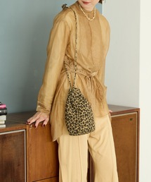 HASHIBAMI | 【HASHIBAMI】スエード レオパード ボンサックポシェット(ショルダーバッグ)