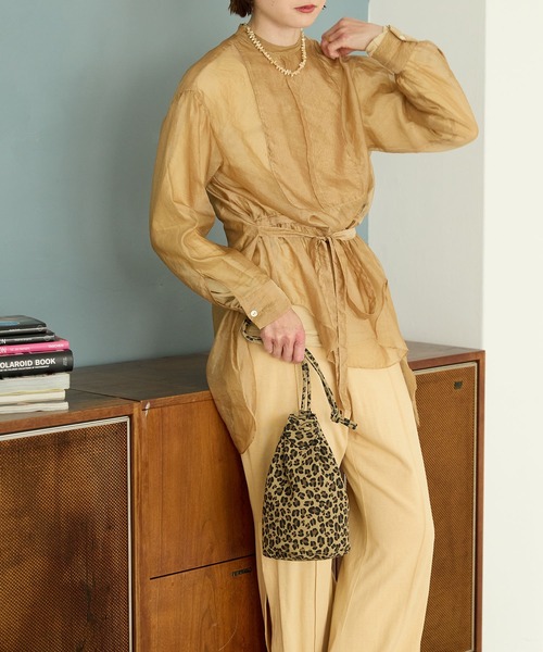 HASHIBAMI（ハシバミ）の「【HASHIBAMI】スエード レオパード ボンサックポシェット（ショルダーバッグ・レディース・レオパード・FREE）」の3枚目の写真