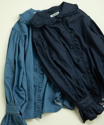 CHILD WOMAN | ☆ライトオンスデニム フリルセーラーシャツブラウス(シャツ/ブラウス)