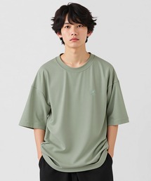 【EC別注】KANGOL カンゴール ブランド ワンポイント ロゴ 刺繍 ビッグシルエット 半袖 Tシャツ