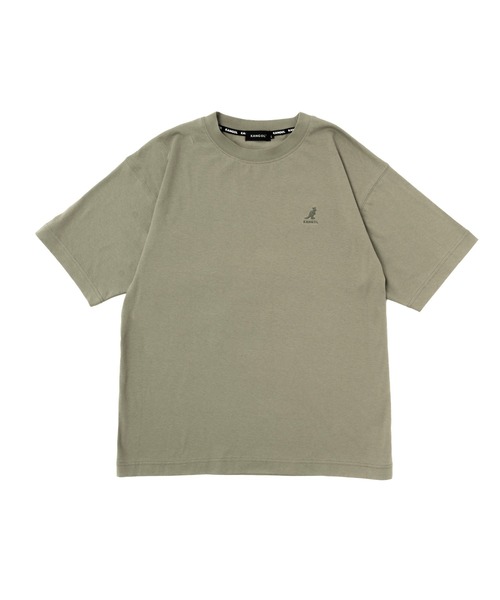 KANGOL(カンゴール)の「【EC別注】KANGOL カンゴール ブランド ワンポイント ロゴ 刺繍 ビッグシルエット 半袖 Tシャツ(Tシャツ/カットソー・メンズ・ブルーグレー/オフホワイト/ベージュ・L/XL/M)」の13枚目の写真