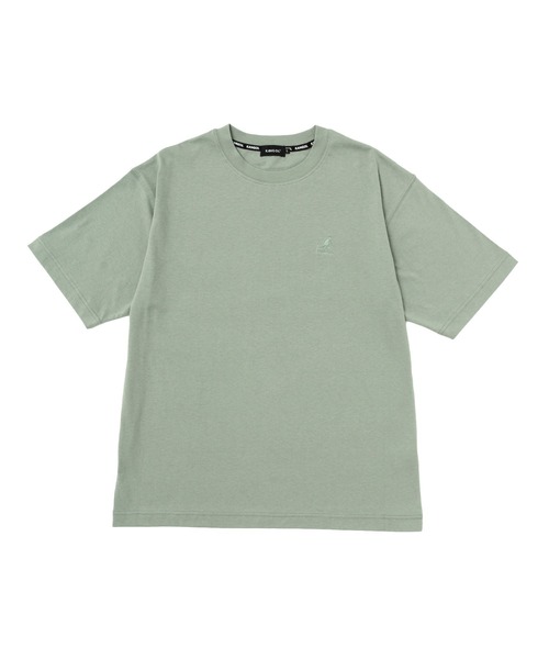 KANGOL(カンゴール)の「【EC別注】KANGOL カンゴール ブランド ワンポイント ロゴ 刺繍 ビッグシルエット 半袖 Tシャツ(Tシャツ/カットソー・メンズ・ブルーグレー/オフホワイト/ベージュ・L/XL/M)」の15枚目の写真