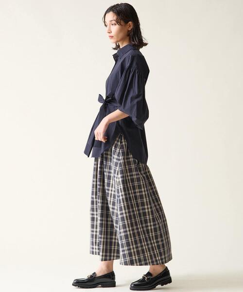 Tiara（ティアラ）の「ハイウエストタックフレアスカート（スカート・レディース・ブラック/チェック/ベージュ・3/2）」の11枚目の写真