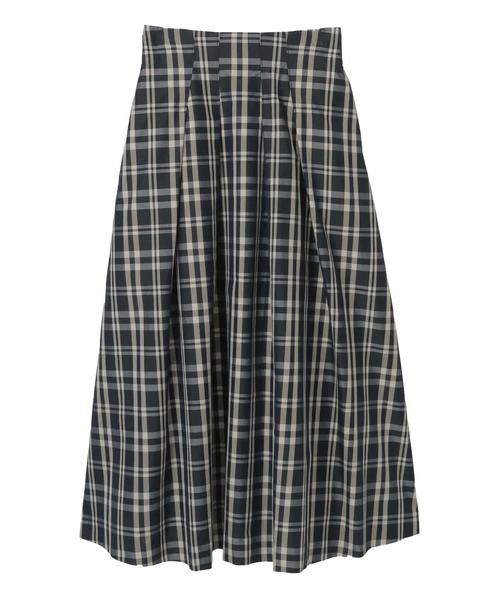 Tiara（ティアラ）の「ハイウエストタックフレアスカート（スカート・レディース・ブラック/チェック/ベージュ・3/2）」の12枚目の写真