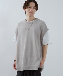 improves（インプローブス）の「コットンリネン ビッグ ニットベスト（ベスト）」