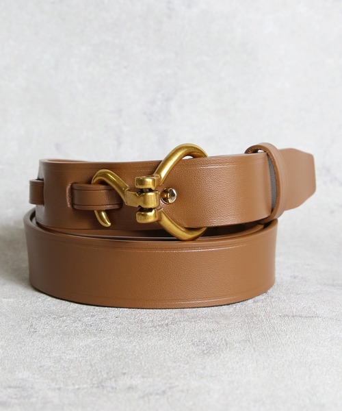 8(eight)(エイト)の「レザーフックベルト(ベルト・メンズ・ダークブラウン/ブルー系その他/スモークグレー/ライトベージュ/ブラウン/オレンジ/モカ/ブラック/スモークピンク・FREE)」の1枚目の写真