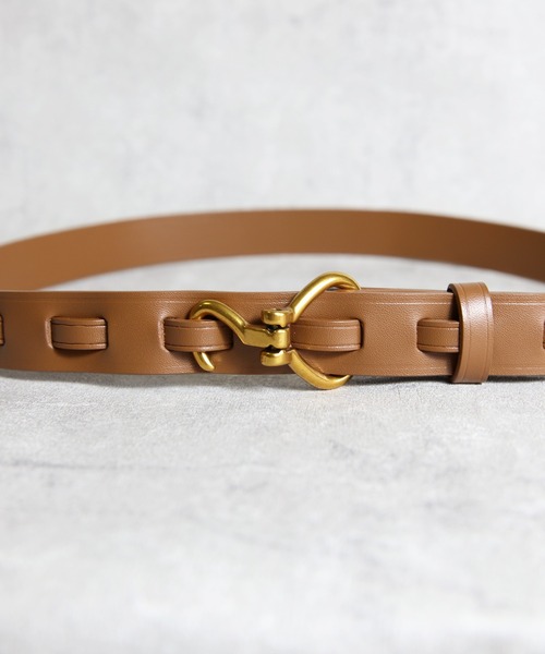 8(eight)(エイト)の「レザーフックベルト(ベルト・メンズ・ダークブラウン/ブルー系その他/スモークグレー/ライトベージュ/ブラウン/オレンジ/モカ/ブラック/スモークピンク・FREE)」の13枚目の写真