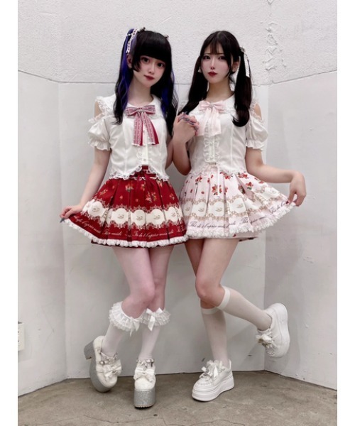 Ank Rouge(アンクルージュ)の「肩あきおリボンブラウス(シャツ/ブラウス・レディース・ブラック/ピンク/レッド・M)」の11枚目の写真