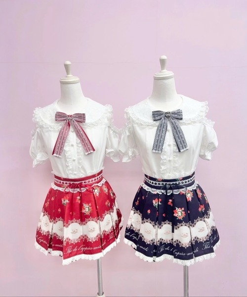 Ank Rouge(アンクルージュ)の「肩あきおリボンブラウス(シャツ/ブラウス・レディース・ブラック/ピンク/レッド・M)」の11枚目の写真