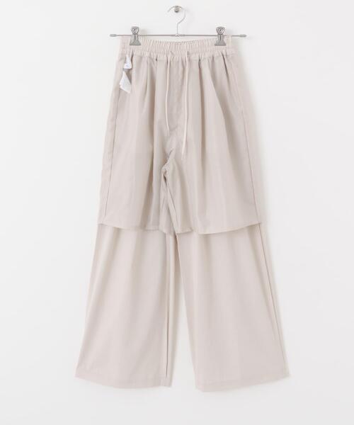 URBAN RESEARCH Sonny Label（アーバンリサーチサニーレーベル）の「機能素材イージーワイドパンツ（その他パンツ・レディース・アイボリー/グレー/チャコールグレー・36/38）」の11枚目の写真