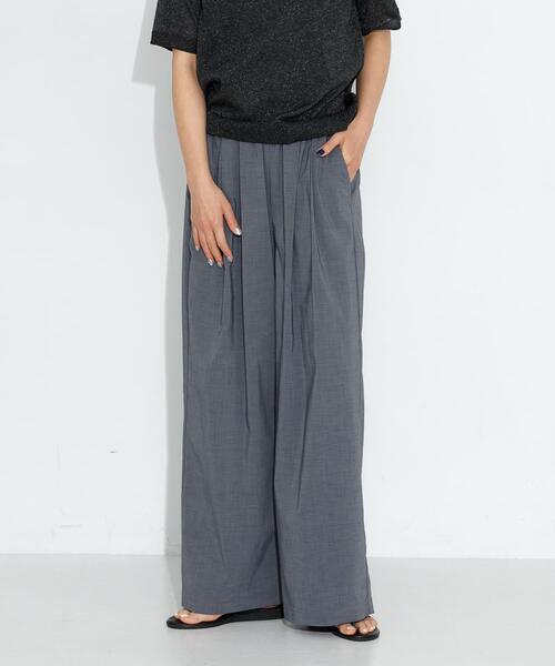 URBAN RESEARCH Sonny Label（アーバンリサーチサニーレーベル）の「機能素材イージーワイドパンツ（その他パンツ・レディース・アイボリー/グレー/チャコールグレー・36/38）」の9枚目の写真