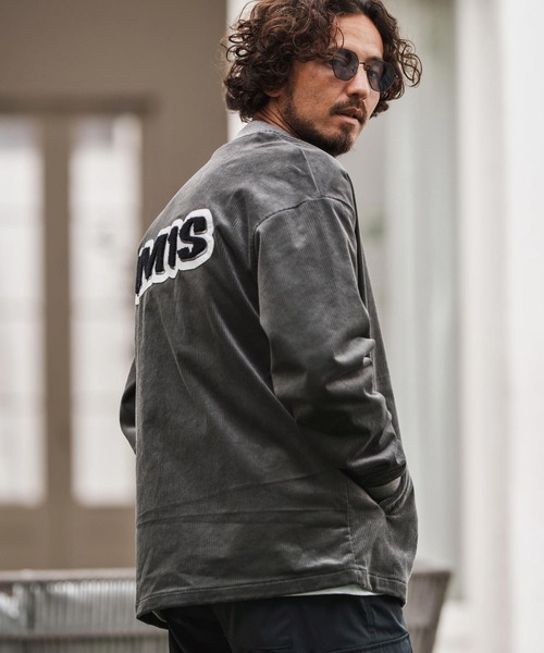 1minute 1second(ワンミニットワンセカンド)の「mj10861-corduroy blouson with 1M1S big patch コーデュロイブルゾン(ブルゾン・メンズ・ブラック/グレー・S/M/L/XL)」の13枚目の写真