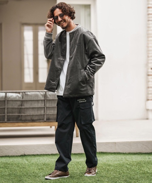 1minute 1second(ワンミニットワンセカンド)の「mj10861-corduroy blouson with 1M1S big patch コーデュロイブルゾン(ブルゾン・メンズ・ブラック/グレー・S/M/L/XL)」の15枚目の写真