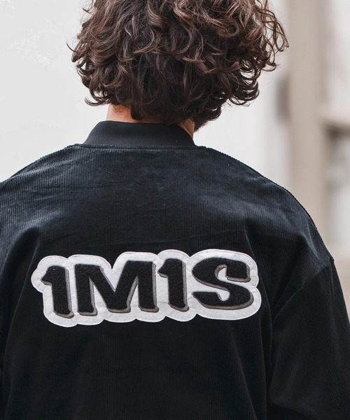 1minute 1second(ワンミニットワンセカンド)の「mj10861-corduroy blouson with 1M1S big patch コーデュロイブルゾン(ブルゾン・メンズ・ブラック/グレー・S/M/L/XL)」の21枚目の写真