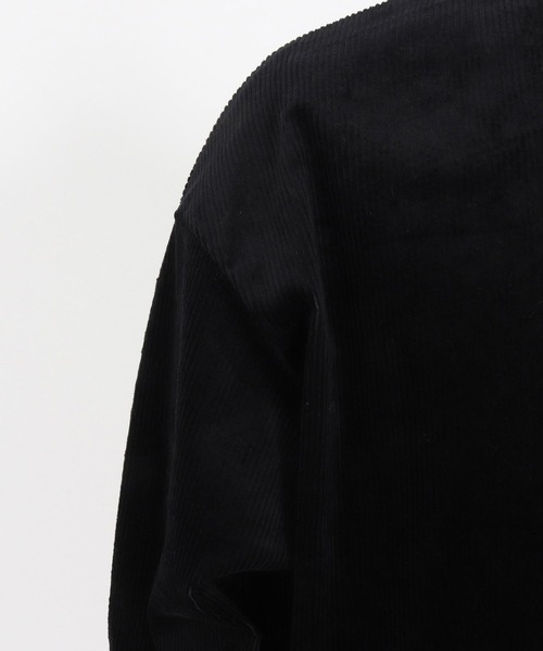 1minute 1second(ワンミニットワンセカンド)の「mj10861-corduroy blouson with 1M1S big patch コーデュロイブルゾン(ブルゾン・メンズ・ブラック/グレー・S/M/L/XL)」の5枚目の写真