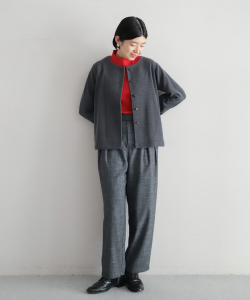 NOMBRE IMPAIR（ノンブルアンペール）の「カットコーデュロイ　ノーカラージャケット（テーラードジャケット・レディース・チャコールグレー/グレー・FREE）」の10枚目の写真