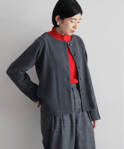 カットコーデュロイ ノーカラージャケット | NOMBRE IMPAIR