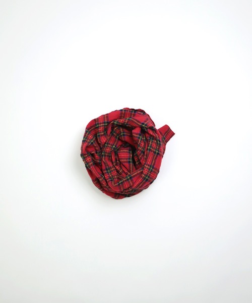 prit] ウールコットンチェック ストール | Domingo（ドミンゴ）公式