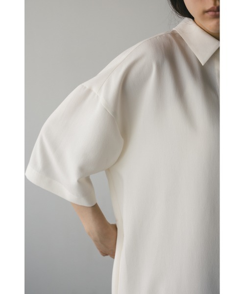 STYLEMIXER(スタイルミキサー)の「プリーツラップセットシャツワンピース(ワンピース・レディース・ネイビー/ホワイト・FREE)」の20枚目の写真