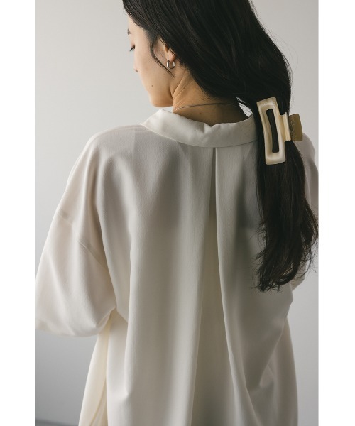 STYLEMIXER(スタイルミキサー)の「プリーツラップセットシャツワンピース(ワンピース・レディース・ネイビー/ホワイト・FREE)」の18枚目の写真