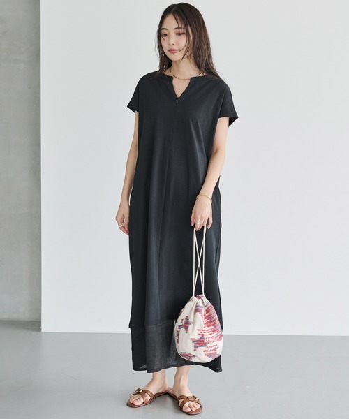 PEXWEAR(ペックスウェアー)の「JACQUARD DRAW STRING BAG/ジャガードドローストリングバッグ(ハンドバッグ・レディース・オレンジ/レッド/サックスブルー・F)」の14枚目の写真