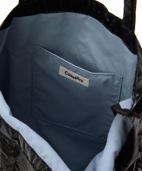 Casselini（キャセリーニ）の「Casselini(キャセリーニ)ナイロンエンブロイダリートート（トートバッグ・レディース・シルバー/ブルー/ブラック・FREE）」の22枚目の写真