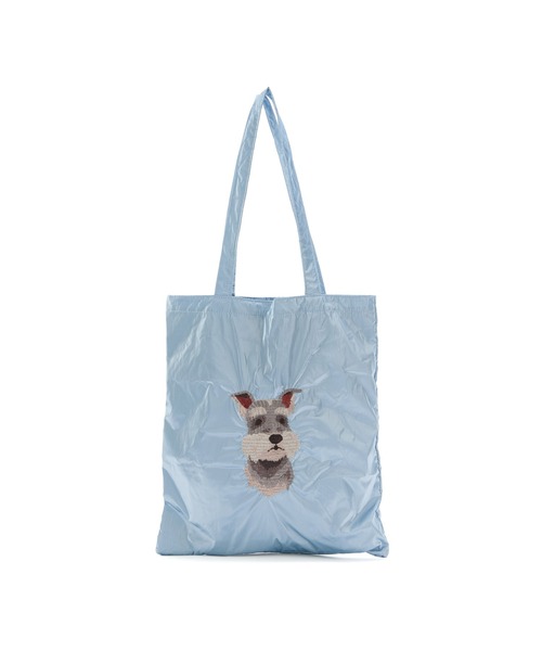 Casselini（キャセリーニ）の「Casselini(キャセリーニ)ナイロンエンブロイダリートート（トートバッグ・レディース・シルバー/ブルー/ブラック・FREE）」の19枚目の写真