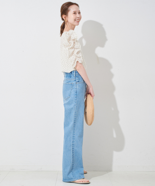 新品SLOBE IENA シアードット袖ボリュームブラウス シアードット袖ボリュームブラウス（シャツ/ブラウス）｜SLOBE
