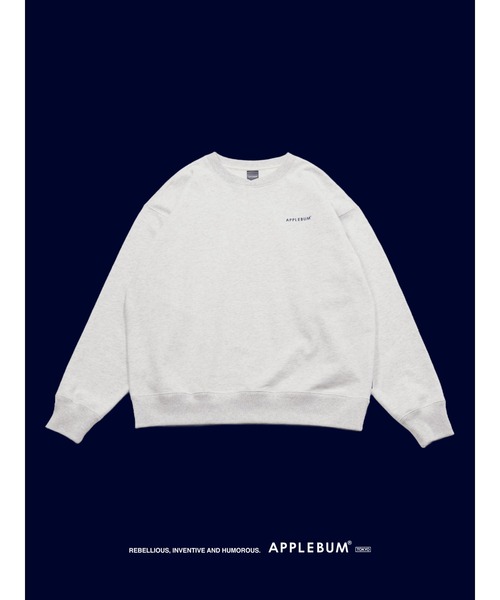 APPLEBUM（アップルバム）の「Logo Crew Sweat（スウェット・メンズ・ネイビー/ブラック/アッシュグレー・XX-LARGE/X-LARGE/LARGE/MEDIUM）」の3枚目の写真