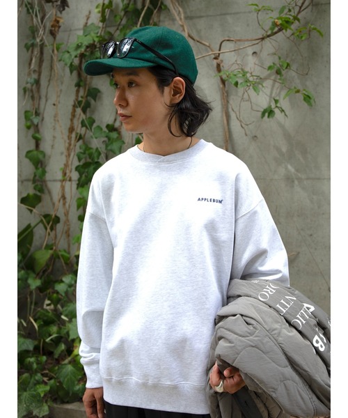 APPLEBUM（アップルバム）の「Logo Crew Sweat（スウェット・メンズ・ネイビー/ブラック/アッシュグレー・XX-LARGE/X-LARGE/LARGE/MEDIUM）」の22枚目の写真