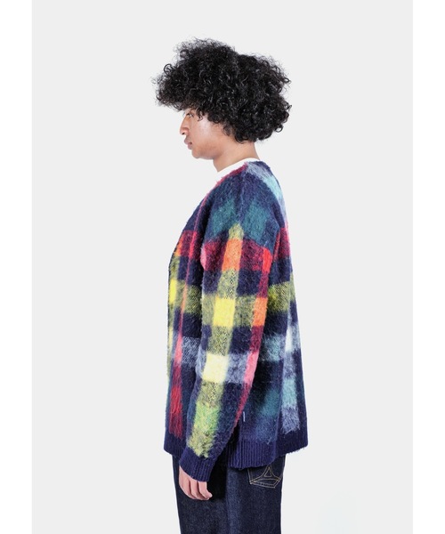 APPLEBUM(アップルバム)の「Check Knit Cardigan(カーディガン/ボレロ・メンズ・マルチ・MEDIUM/X-LARGE/LARGE)」の3枚目の写真