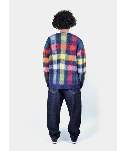 APPLEBUM(アップルバム)の「Check Knit Cardigan(カーディガン/ボレロ・メンズ・マルチ・MEDIUM/X-LARGE/LARGE)」の4枚目の写真