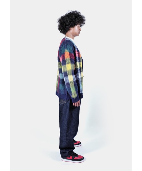APPLEBUM(アップルバム)の「Check Knit Cardigan(カーディガン/ボレロ・メンズ・マルチ・MEDIUM/X-LARGE/LARGE)」の5枚目の写真