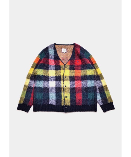APPLEBUM(アップルバム)の「Check Knit Cardigan(カーディガン/ボレロ・メンズ・マルチ・MEDIUM/X-LARGE/LARGE)」の6枚目の写真