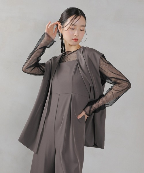 Kana オケージョンドレス ３点セット Kana ドレス 3way レースボレロセット フレア パーティー ドレス 2点