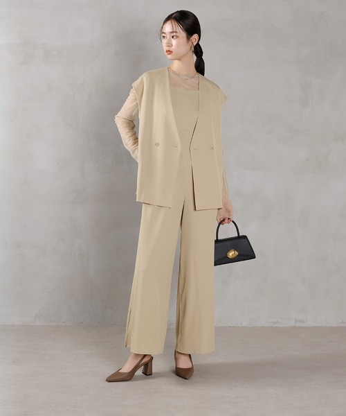 Kana（カナ）の「マニッシュ ベスト セットアップ 3点 パンツドレス