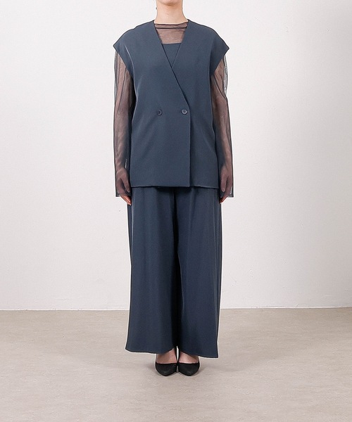 マニッシュ ベスト セットアップ 3点 パンツドレス パーティー ドレス