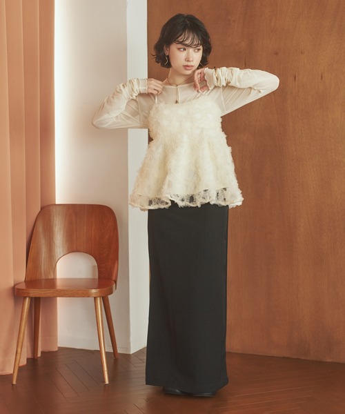 Petal Tulleペプラムキャミソール Petal Tulleペプラムキャミソール