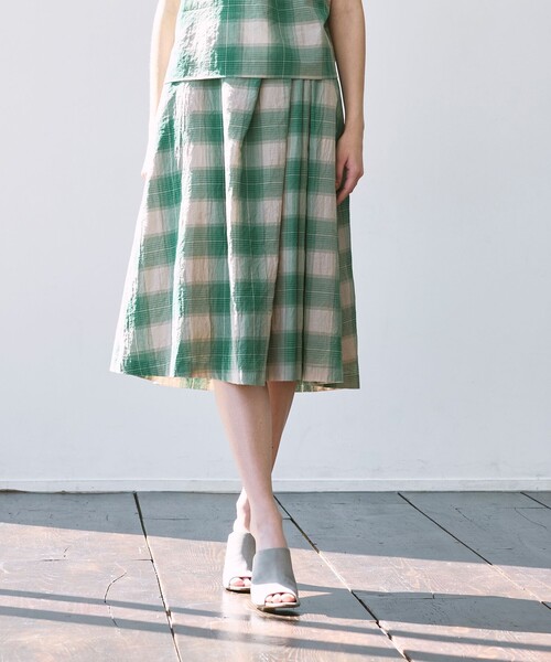 MACKINTOSH LONDON(マッキントッシュ ロンドン)の「ブライトチェックスカート(スカート・レディース・ベージュ系その他5/グリーン系その他・38/36)」の3枚目の写真