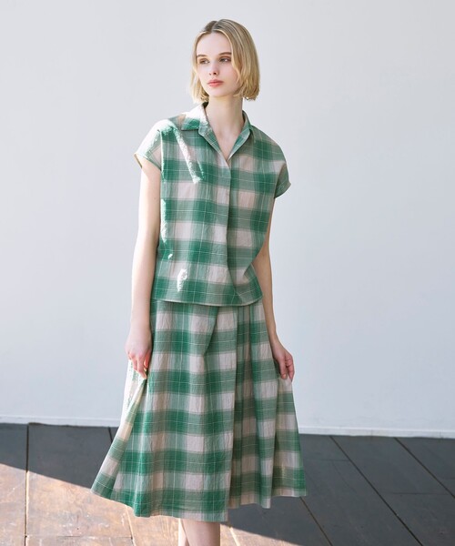 MACKINTOSH LONDON(マッキントッシュ ロンドン)の「ブライトチェックスカート(スカート・レディース・ベージュ系その他5/グリーン系その他・38/36)」の6枚目の写真
