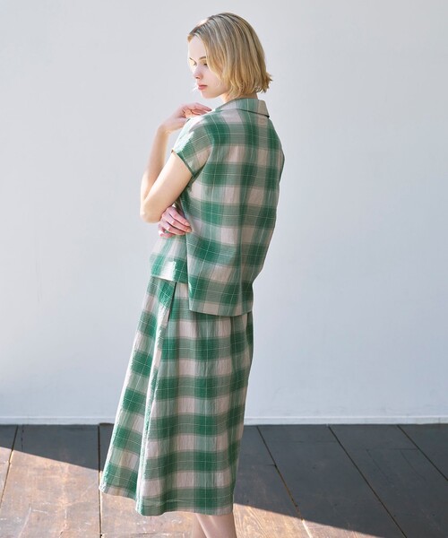 MACKINTOSH LONDON(マッキントッシュ ロンドン)の「ブライトチェックスカート(スカート・レディース・ベージュ系その他5/グリーン系その他・38/36)」の7枚目の写真
